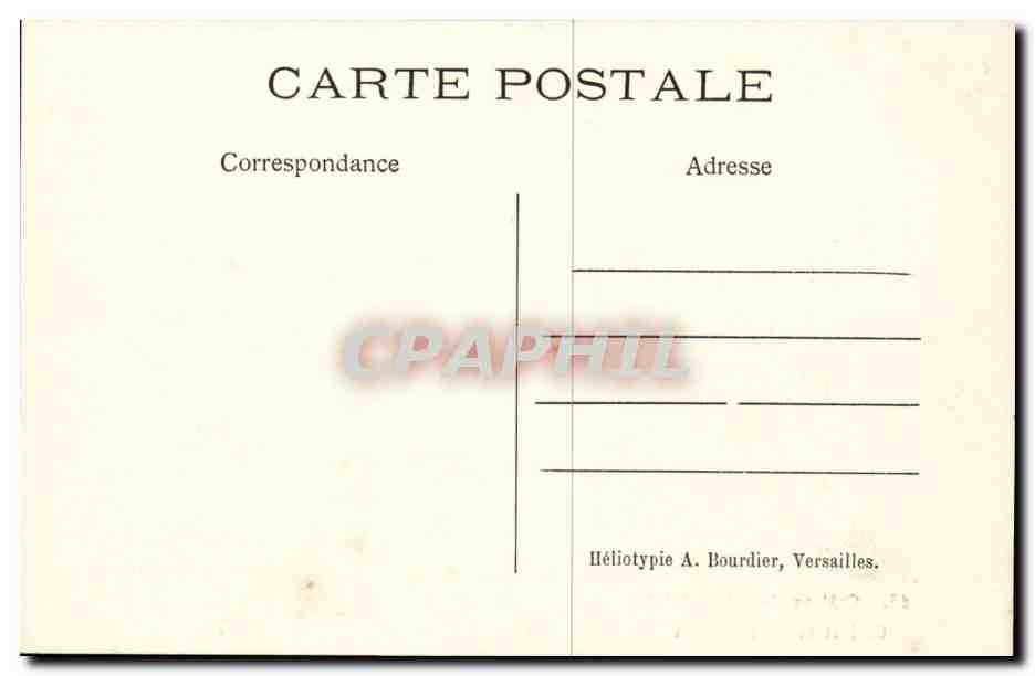 Chateau de Chantilly CPA CAbinet de M le prince — Verso