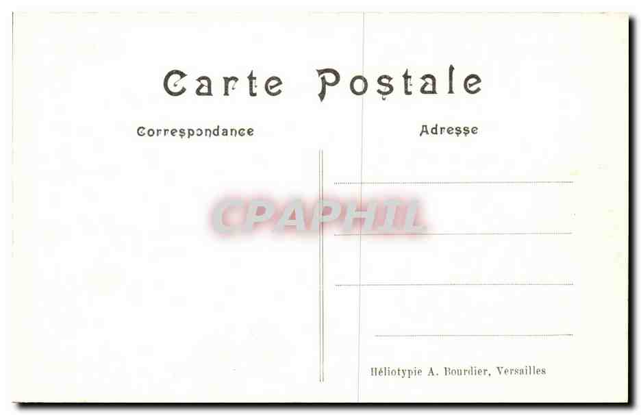 CPA Chateau de Chantilly Galerie des cerfs — Verso