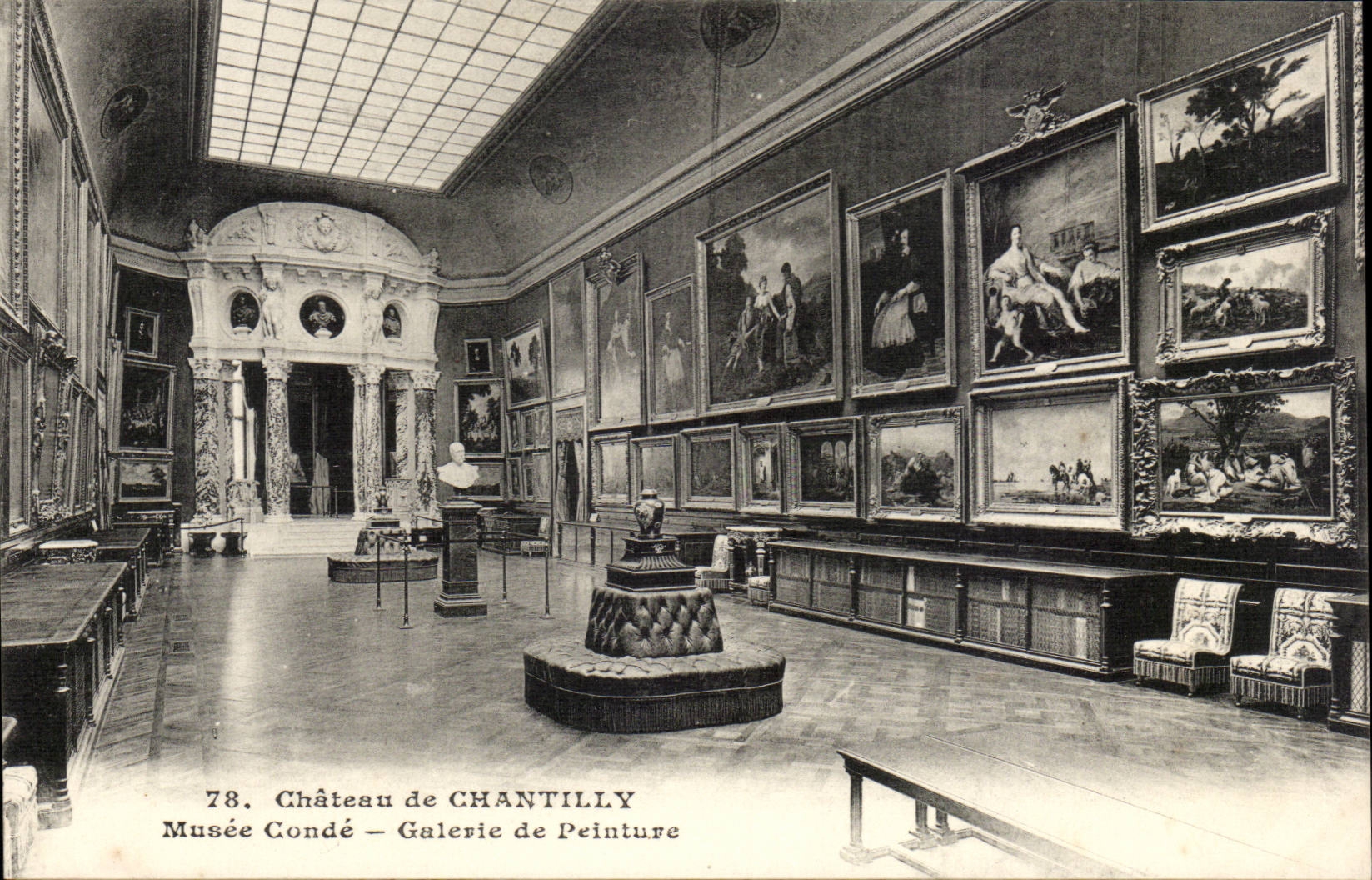 Château de Chantilly — Galerie de Peinture — Musée Condé — Éditeur : Bibliotypie A Bourdier Versailles, n° 78
