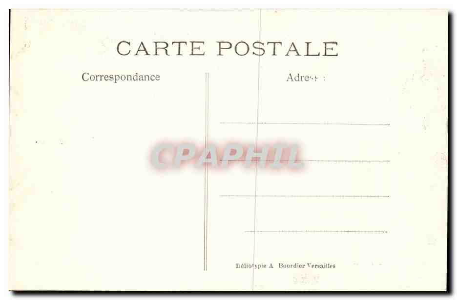 Château de Chantilly — Galerie de Peinture — Musée Condé — Éditeur : Bibliotypie A Bourdier Versailles, n° 78 — Rückseite
