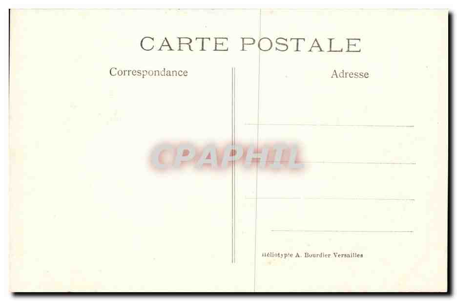 CPA Chateau de Chantilly Musee Conde Salle caroline — Rückseite