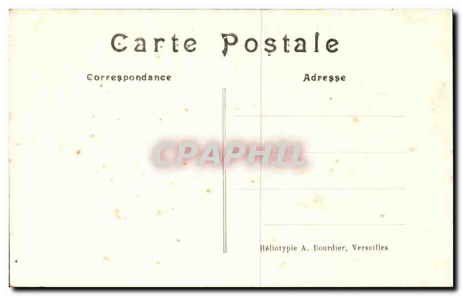CPA Chateau de Chantilly L'ile d'amour — Rückseite