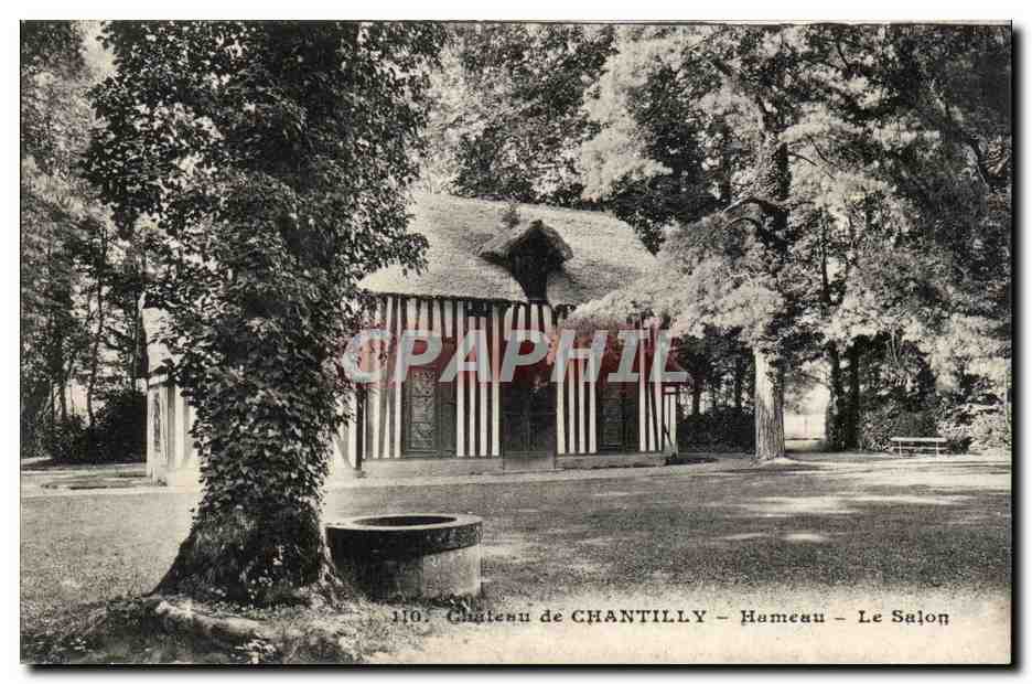 CPA Chateau de Chantilly PArc Hameau Le salon