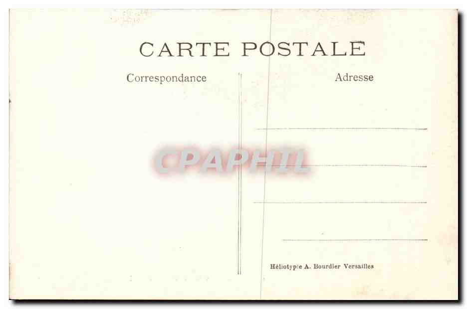 CPA Chateau de Chantilly PArc Hameau Le salon — Verso