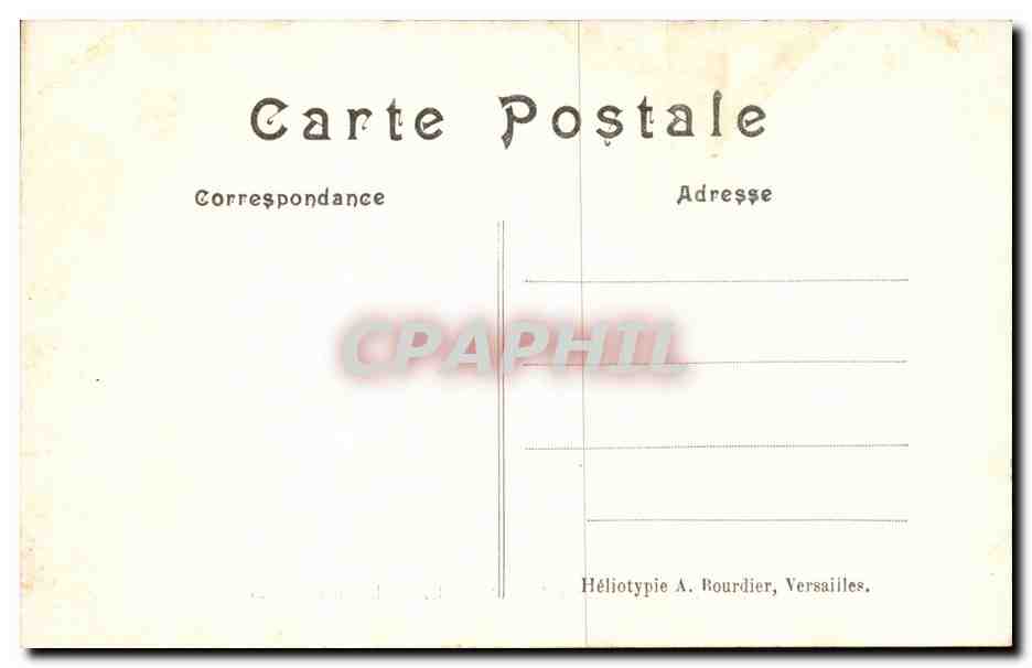 CPA Chateau de Chantilly Les trois allees — Verso