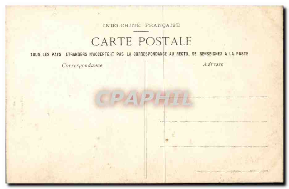 Annam Hue CPA Empereur d'Annam en costume de ville Indochine Indochina — Rückseite