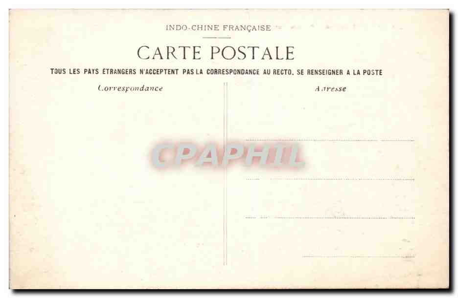 Annam Hue CPA Pagode des cantonnais Indochine Indochina TOP — Rückseite