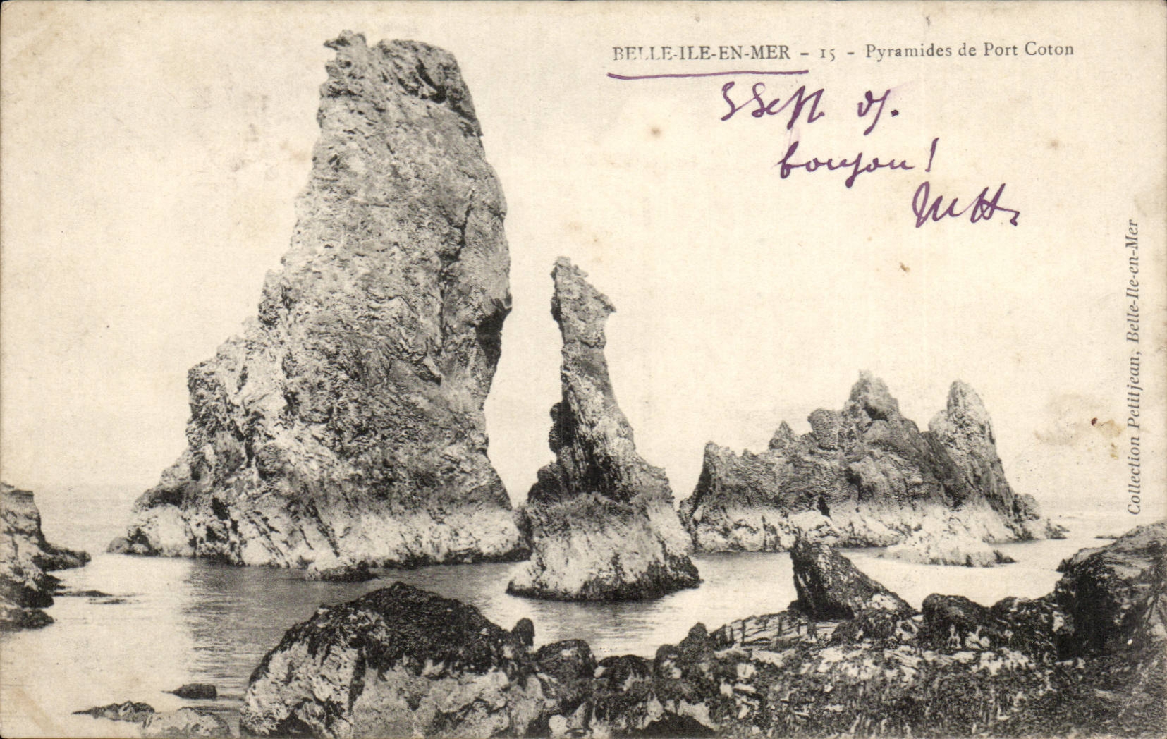 Belle-Île-en-Mer — Pyramiden von Port Coton — Sammlung Petitjean