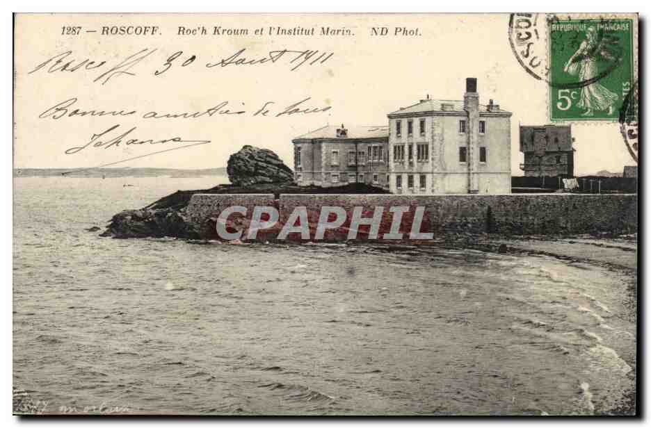 Roscoff CPA Roch H Kroum et l'institut Marin