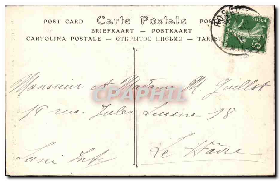 Roscoff CPA Notre DAme de Croaz Batz — Rückseite