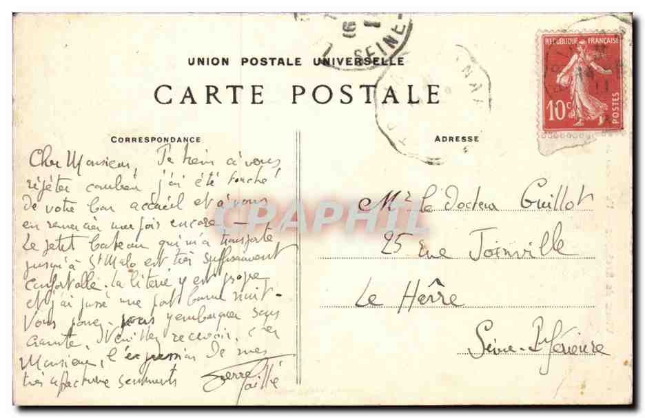 Nos vieux de Bretagne CPA Un rentier de Plonevez Porzay TOP — Rückseite
