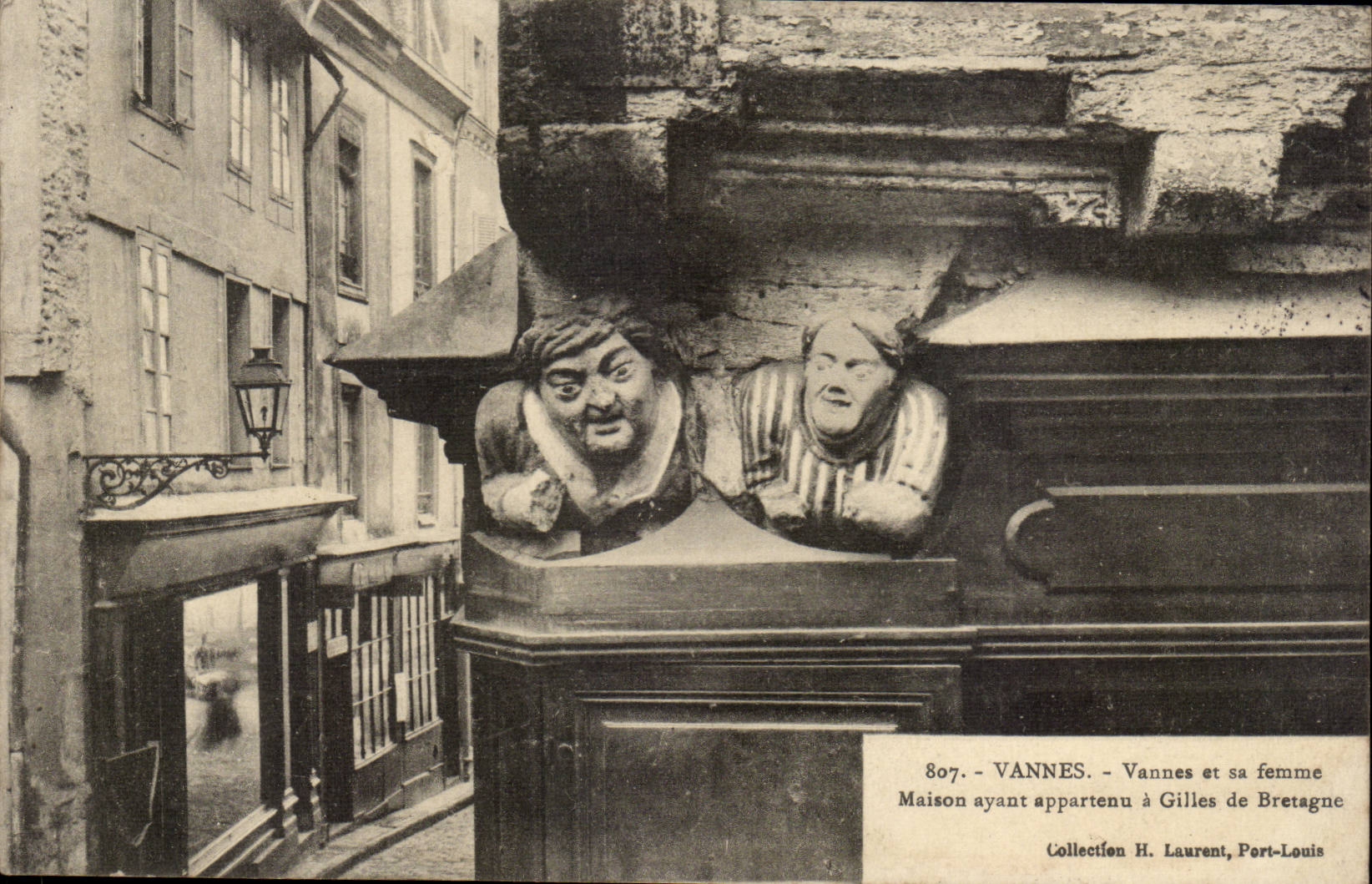 Vannes CPA Vannes et sa femme Maison ayant appartenu a Gilles de Bretagne