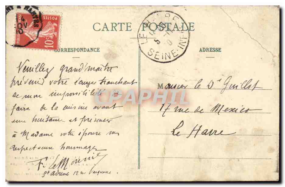 Vannes CPA Vannes et sa femme Maison ayant appartenu a Gilles de Bretagne — Rückseite
