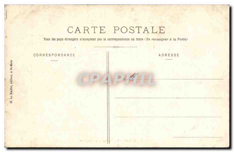 Dinan CPA Le viaduc et les rochers — Verso