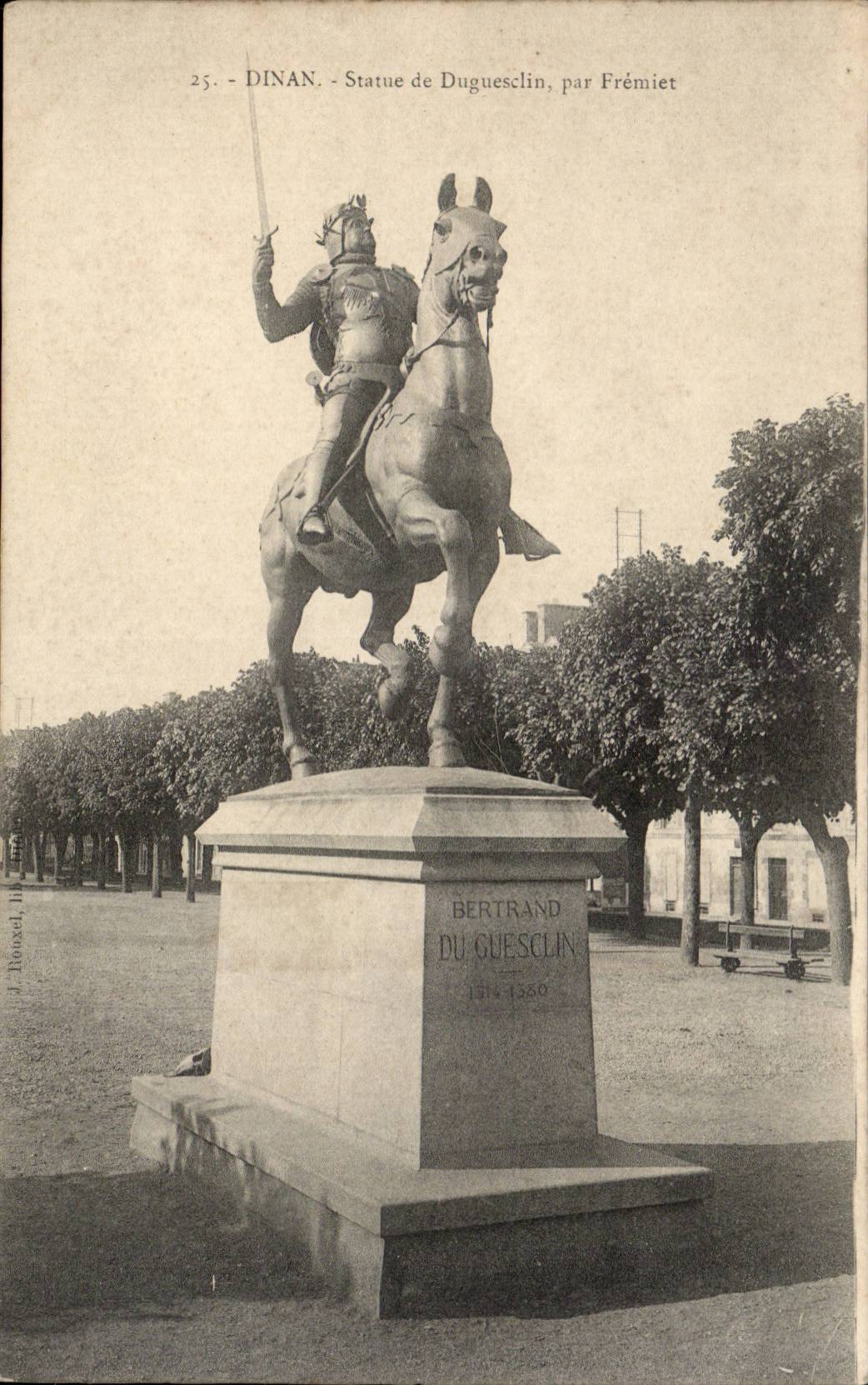 Dinan - Statue de Bertrand du Guesclin, par Frémiet
