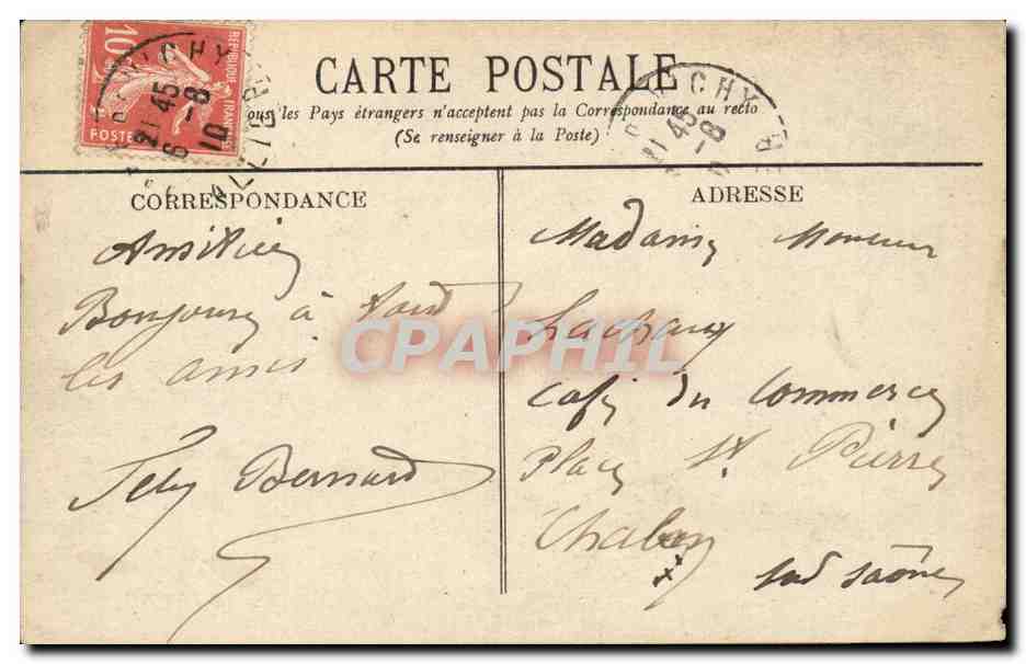 Vichy - Galerie Promenoir - CPA  — Rückseite
