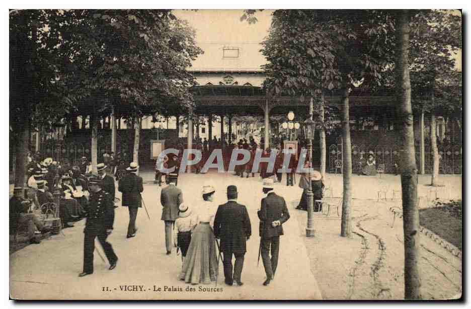 Vichy - Le Palais des Sources — CPA n°11, éditeur Vichy
