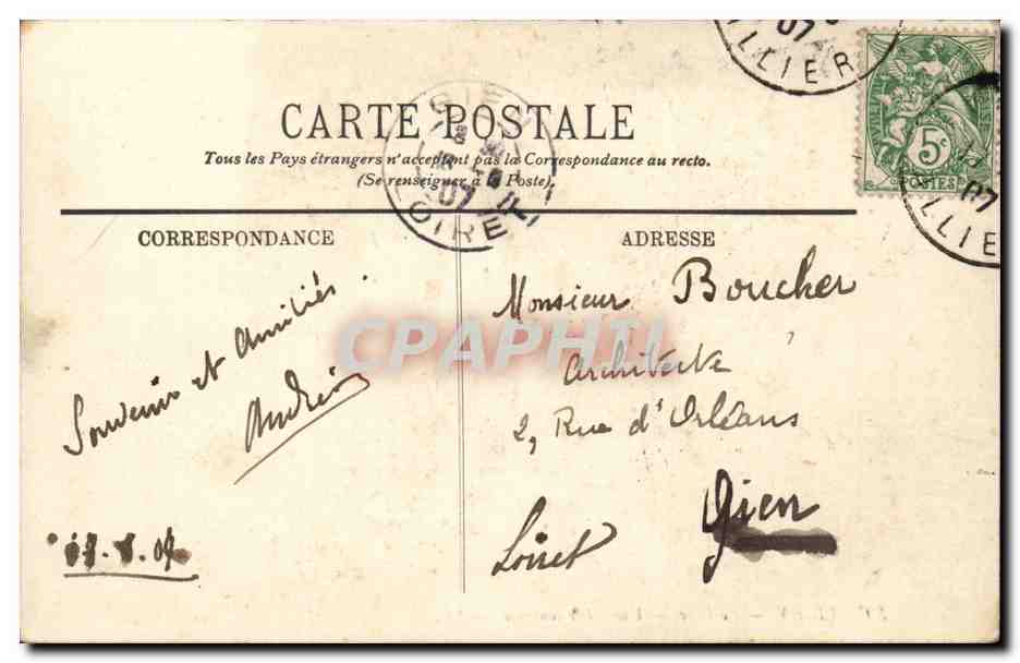 Vichy — Le Parc — Une Allée couverte — LL. — Achterkant