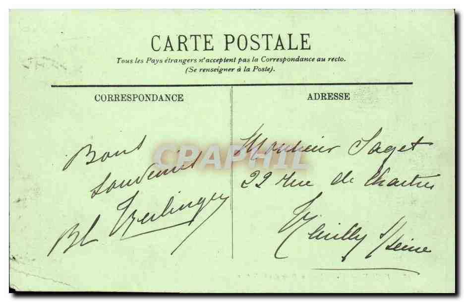Vichy - Une Allee au Parc des Celestins - enfant - CPA  — Rückseite