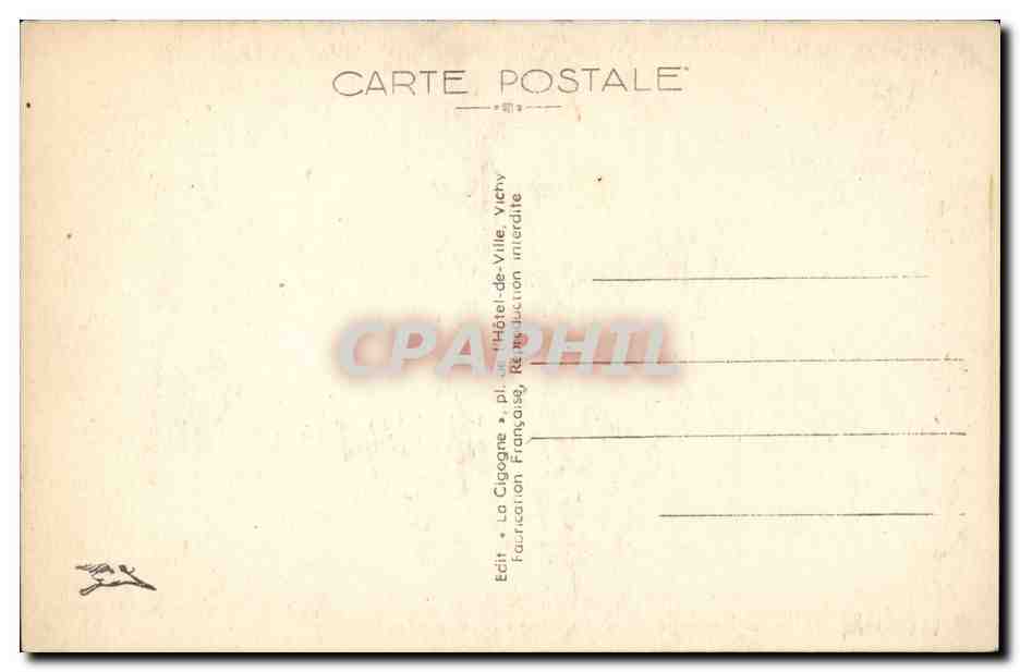 Vichy - La Nouvelle Poste - CPA  — Verso