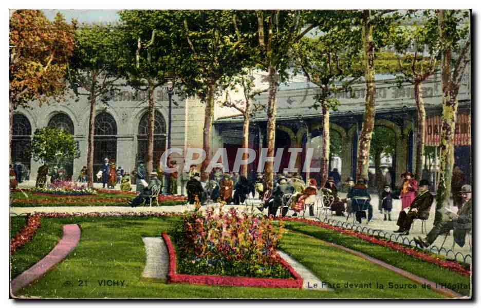 Vichy — Der Park vor dem Krankenhausbrunnen — S. 21