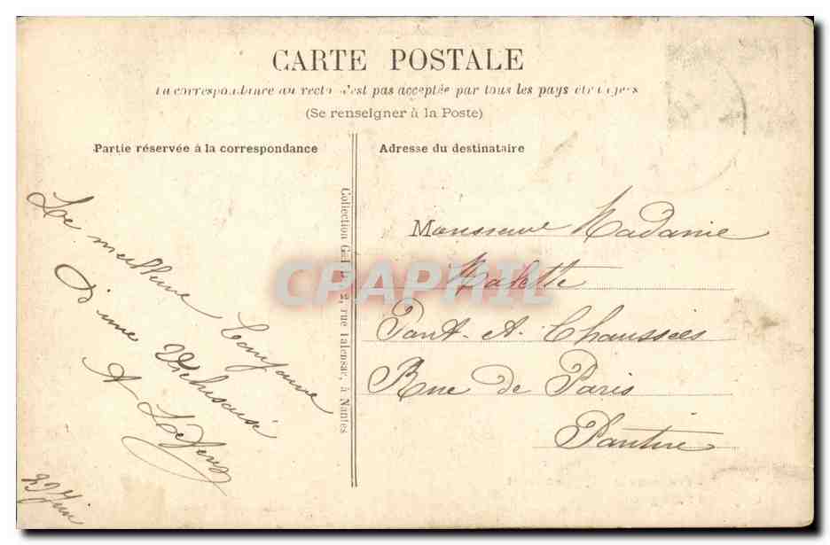 Vichy - Promenoir couvert la grand Portique - CPA  — Rückseite