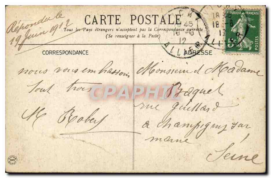 Vichy - Galerie Promenoir - CPA  — Rückseite