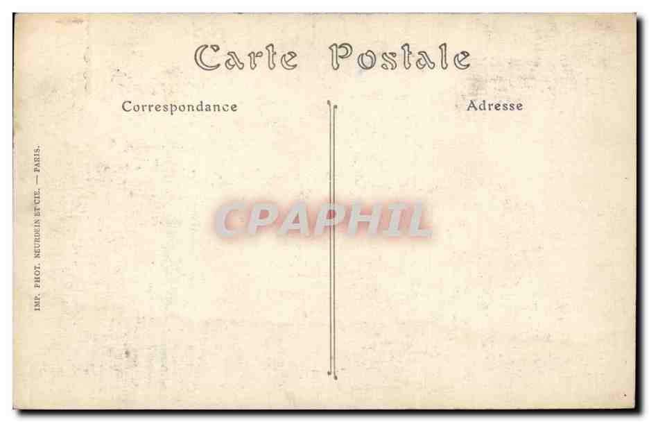 Vichy - L'Hotel et Perspective des Rues Cunin Gridaine et de Nimes - CPA  — Rückseite
