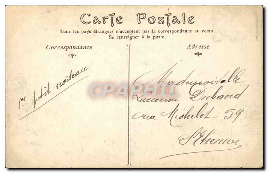 Vichy - Vue sur l'Allier - CPA  — Verso