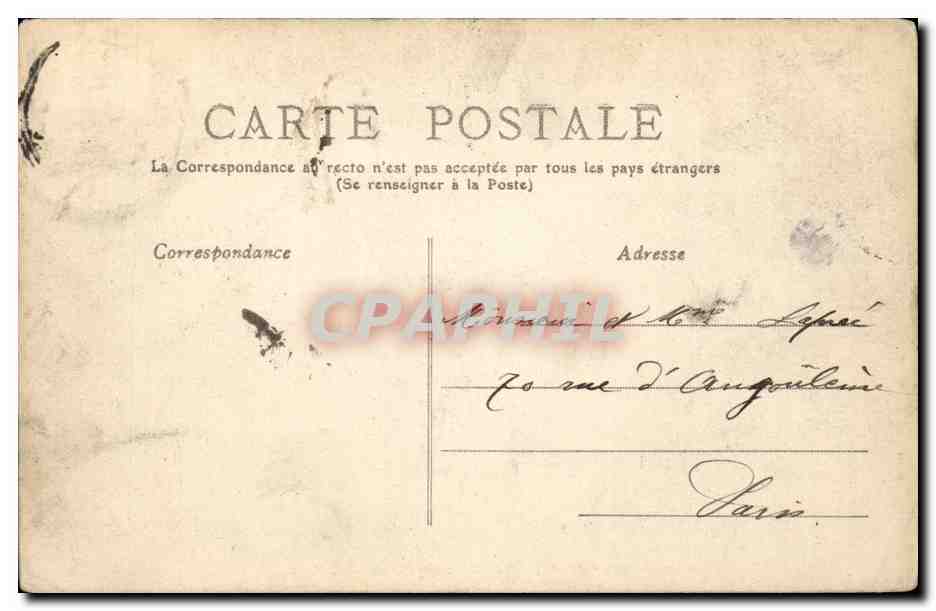 Vichy - L'Allee Centrale du Nouveau Parc - CPA  — Verso