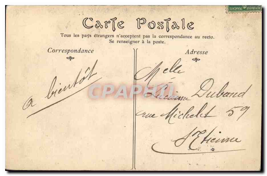 Vichy - Pont sur l'Allier - CPA  — Verso