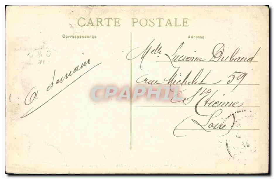Vichy - Le Bassin des Cygnes pres les Celestins - CPA  — Verso