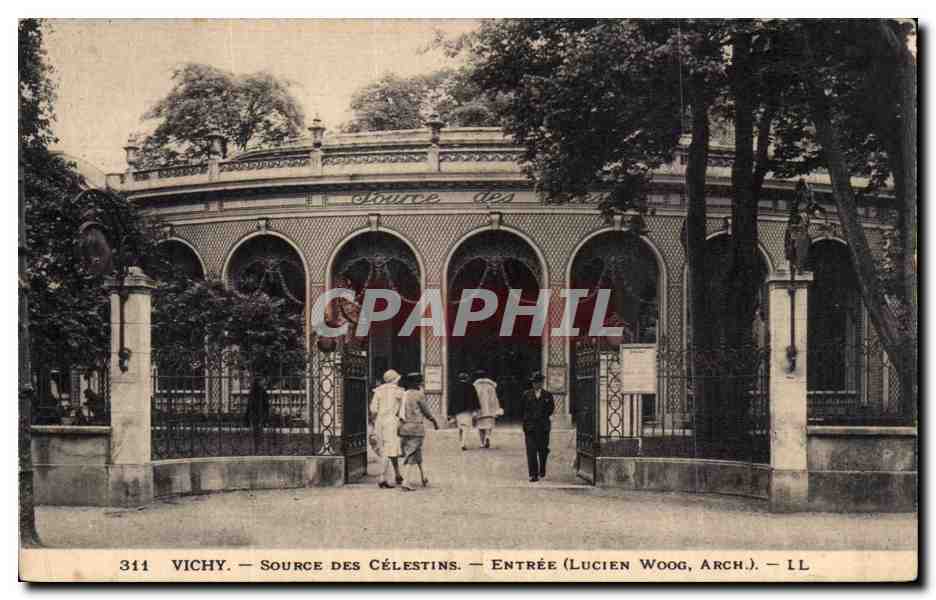 Vichy - Source des Celestins - Entree - CPA 