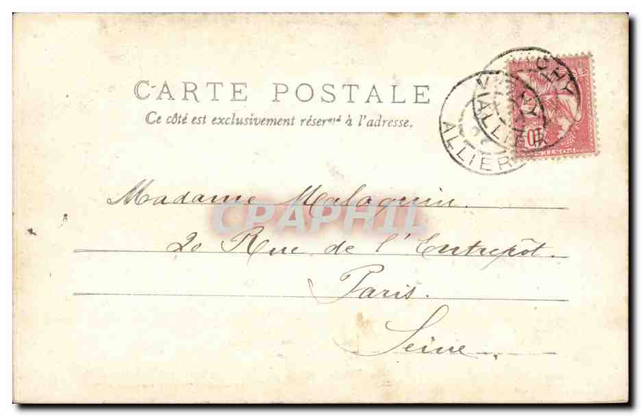 Vichy - Le Nouveau Parc - CPA  — Verso