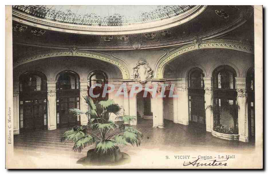 Vichy - Casino - Le Hall - CPA 