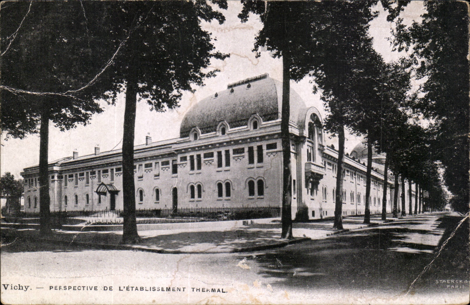 Vichy - Perspective de l'Etablissement Thermal - CPA 