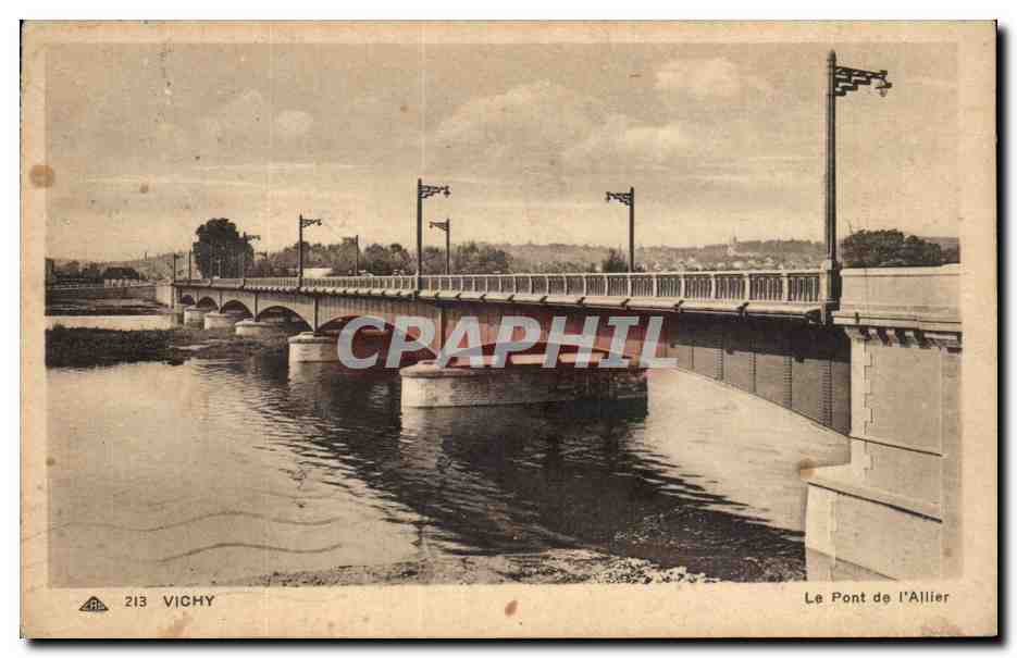Vichy - Le Pont de l'Allier - CPA 