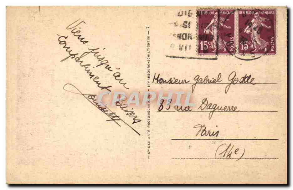 Vichy - Le Pont de l'Allier - CPA  — Verso
