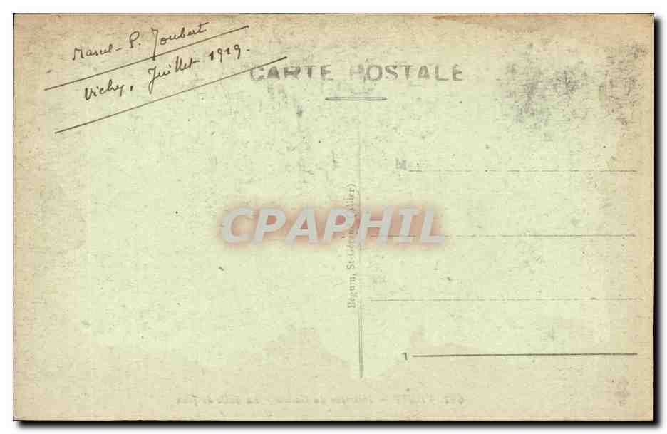Vichy - Interieur du Casino - La Salle de Jeux - CPA  — Rückseite