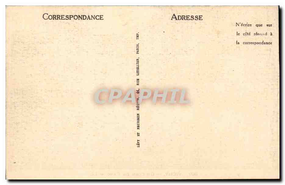 Vichy - Un Coin du Parc - CPA  — Verso