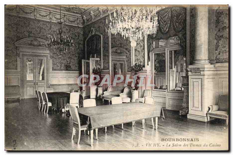 Vichy - Bourbonnais - Le salon des Dames du Casino - CPA 
