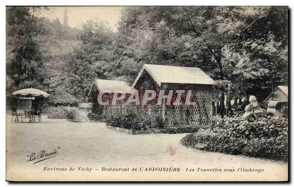 Vichy - Restuarant de l'Ardoisiere - Les Tonnelles sous l'Ombrage - CPA 