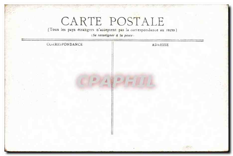 Vichy - Hotel de Ville - CPA  — Verso