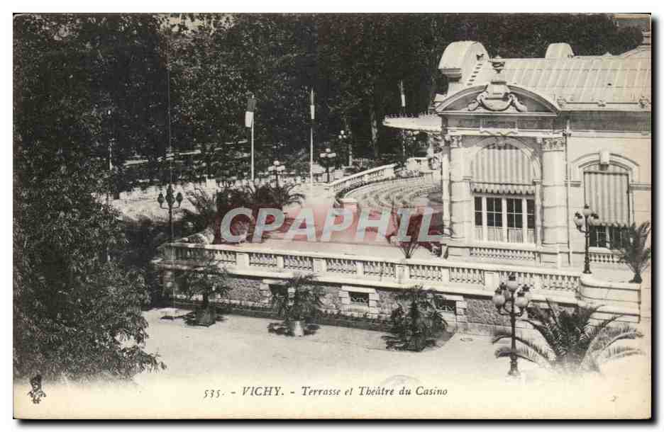 Vichy - Terrasse et Theatre du Casino - CPA 