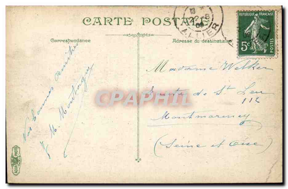 Vichy - Le Parc des Celestins - CPA  — Verso