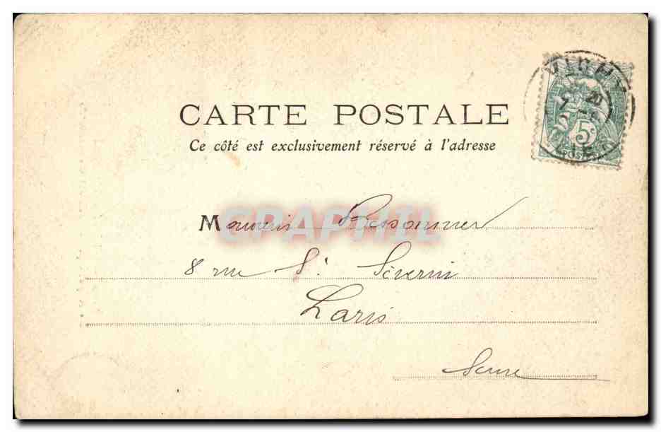 Vichy - L'Hopital - La Republique accueillant les vieillards - CPA  — Rückseite