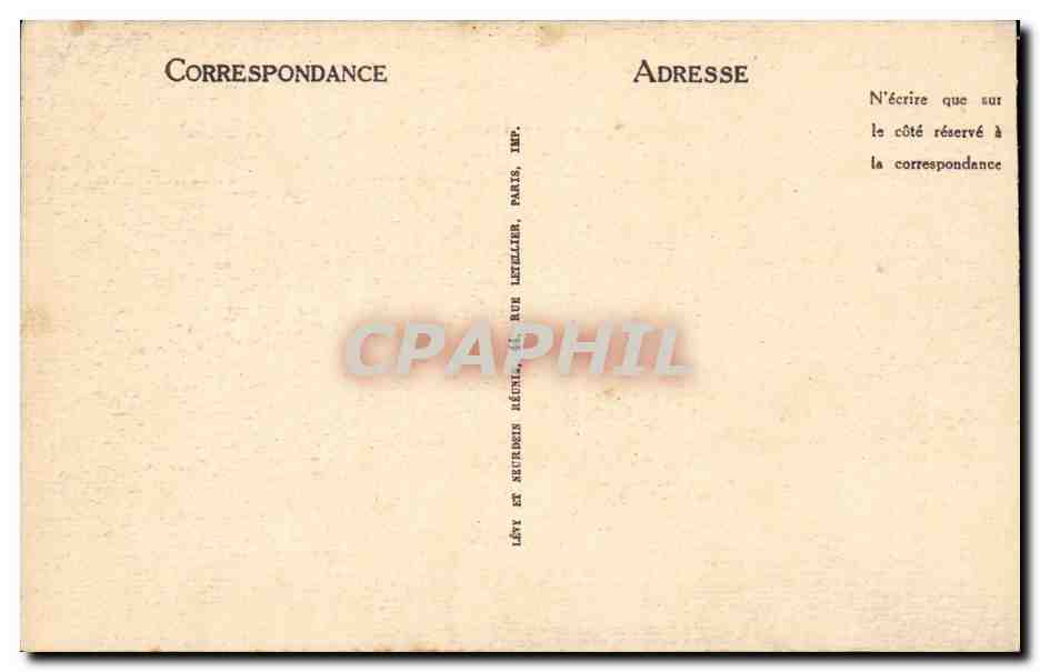 Vichy - Tour de l'Horloge - CPA  — Verso