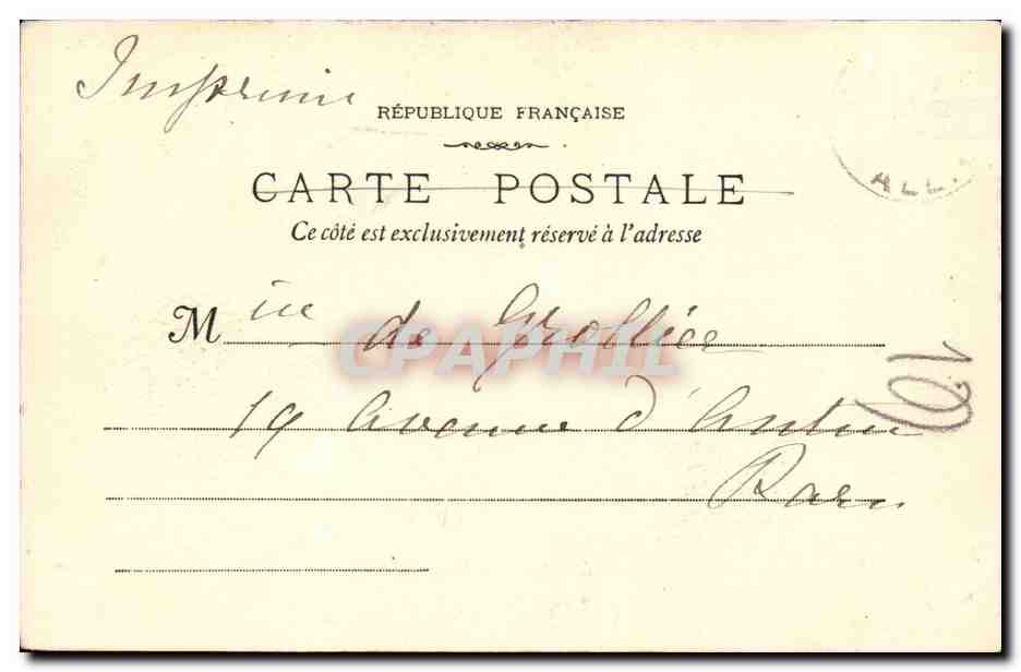 Vichy - Pavillon Sevigne - CPA  — Verso