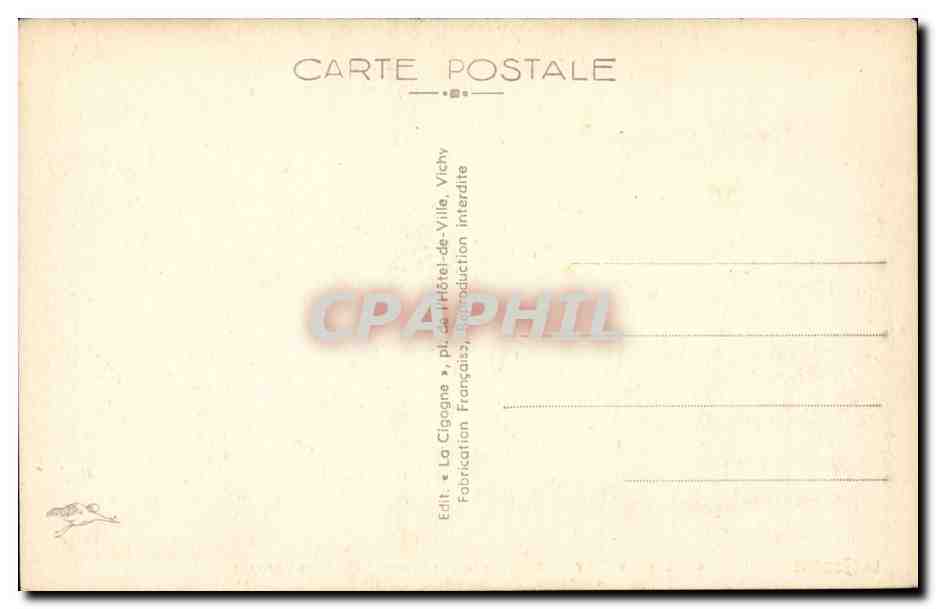 Vichy - Etablissement Thermal du Parc Lardy - CPA  — Verso
