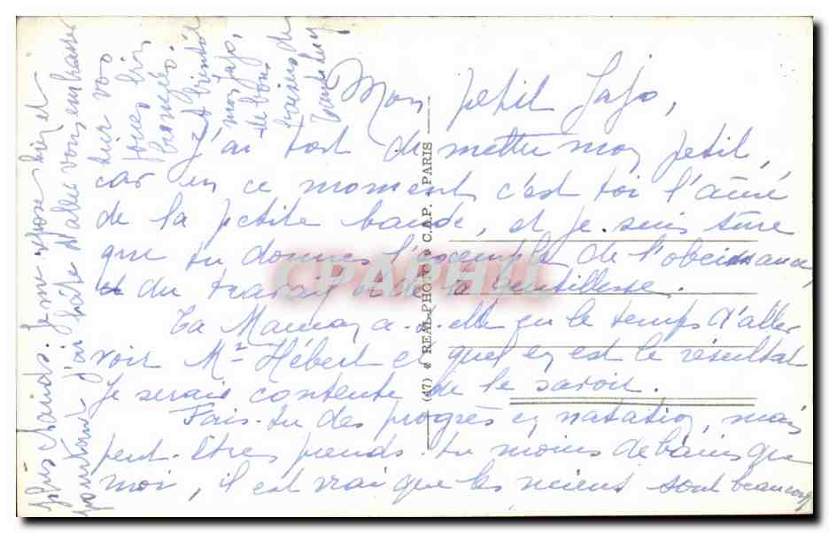 Vichy - Le Casino - CPA  — Verso